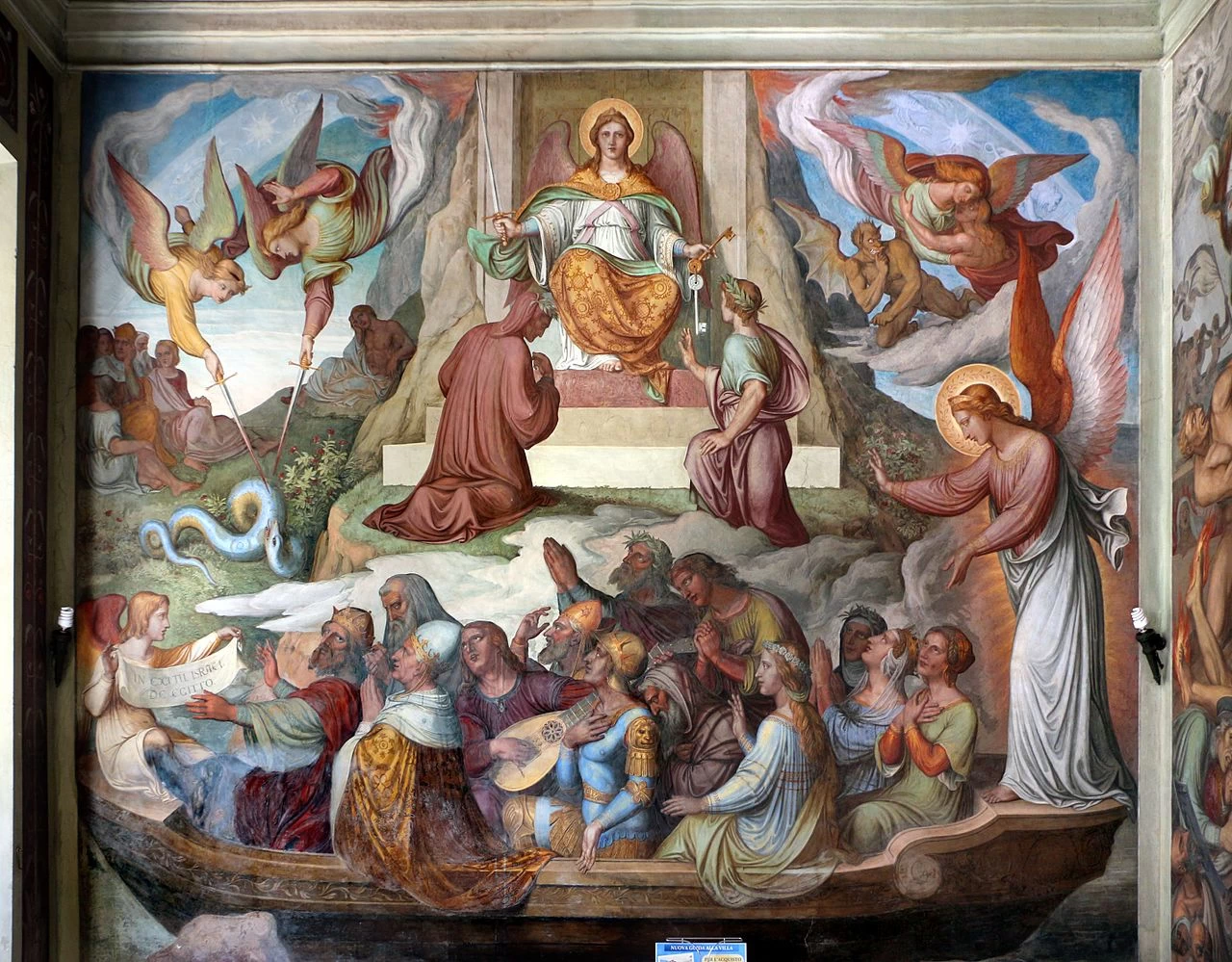 Stanza di Dante. Casino di villa Massimo, Roma - purgatorio